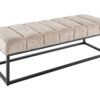 Ławka PETIT BEAUTÉ 110 cm – tkanina bouclé champagne greige 44269