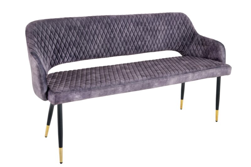 Ławka PARIS 160 cm – welur grey 43680