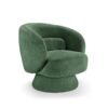 Fotel obrotowy BOSSA NOVA 360° – tkanina bouclé green 45840