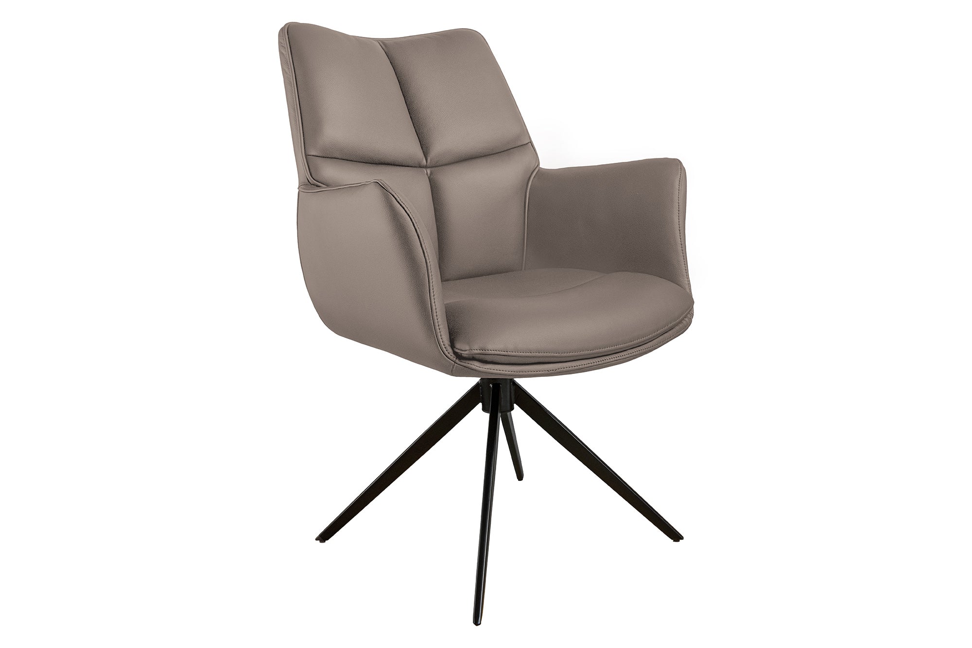 Fotel obrotowy PAPILLON 360° z podłokietnikami – skóra brown 45183 Fotel obrotowy PAPILLON 360° z podłokietnikami – skóra brown 45183