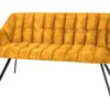 Ławka PAPILLON 165 cm – welur mustard yellow 44527