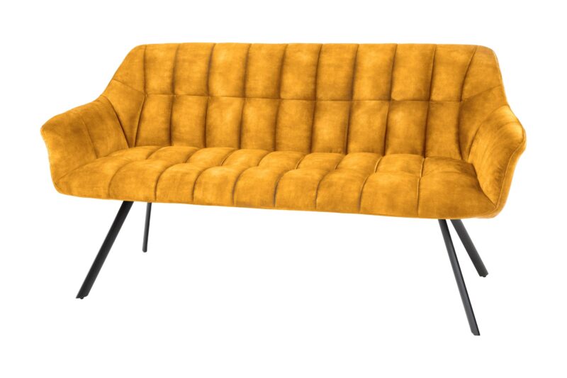 Ławka PAPILLON 165 cm – welur mustard yellow 44527