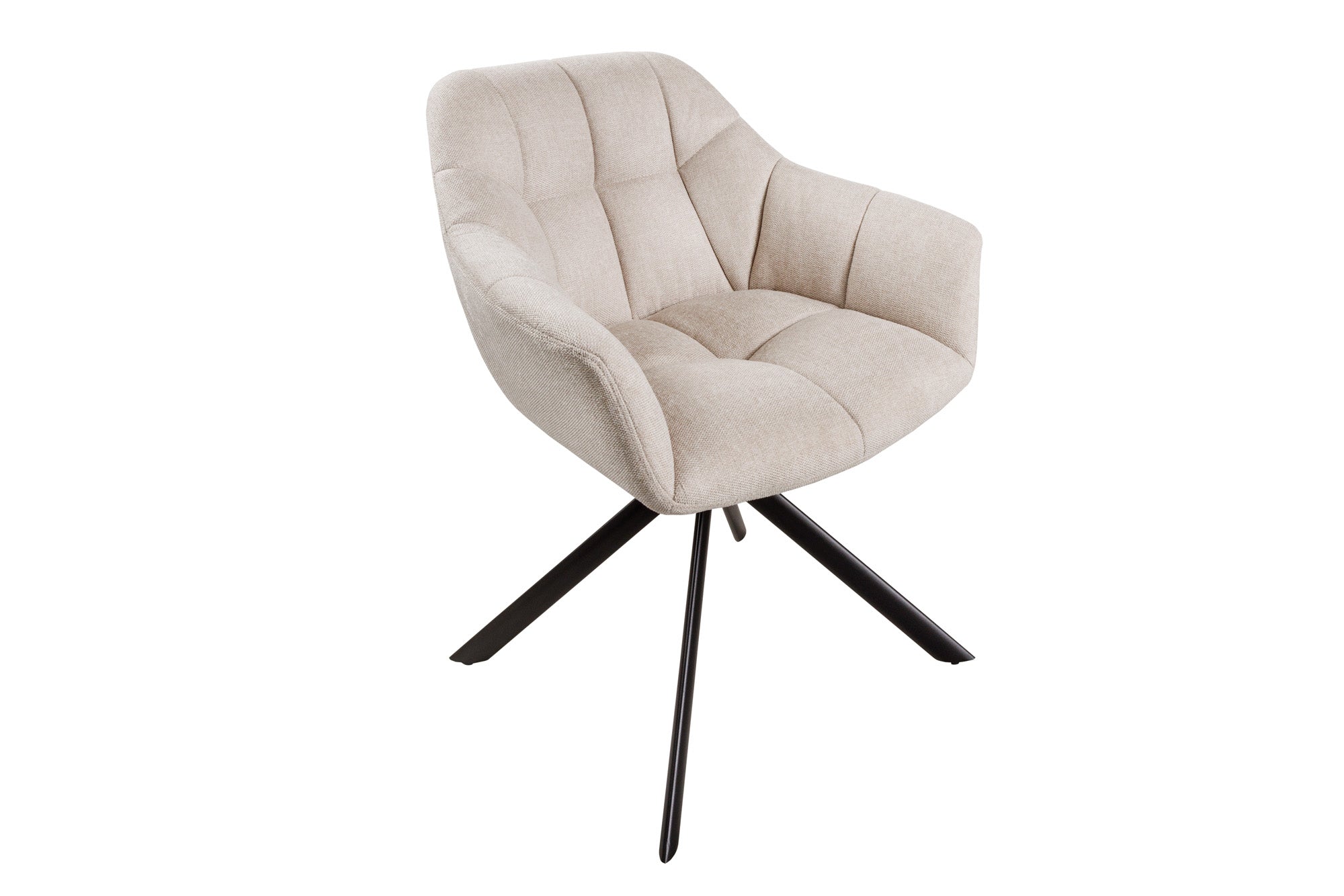 Krzesło obrotowe PAPILLON 180° – tkanina strukturalna champagne beige 43110 Krzesło obrotowe PAPILLON 180° – tkanina strukturalna champagne beige 43110