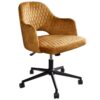 Krzesło biurowe PARIS – welur mustard yellow 43684