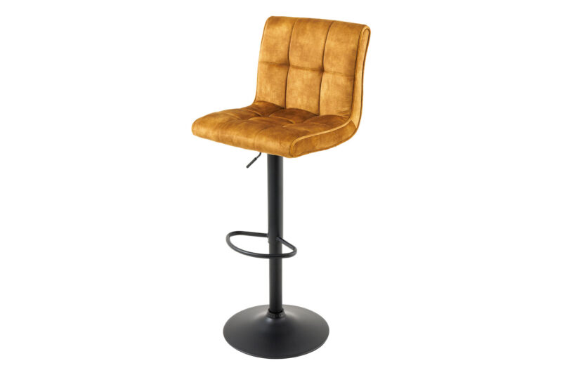 Hoker obrotowy MODENA – welur mustard yellow, 46708