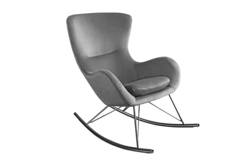 Fotel bujany SCANDINAVIA SWING – welur grey 43141