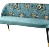 Ławka PRÊT-À-PORTER BOUTIQUE 130 cm – welur turquoise 41706
