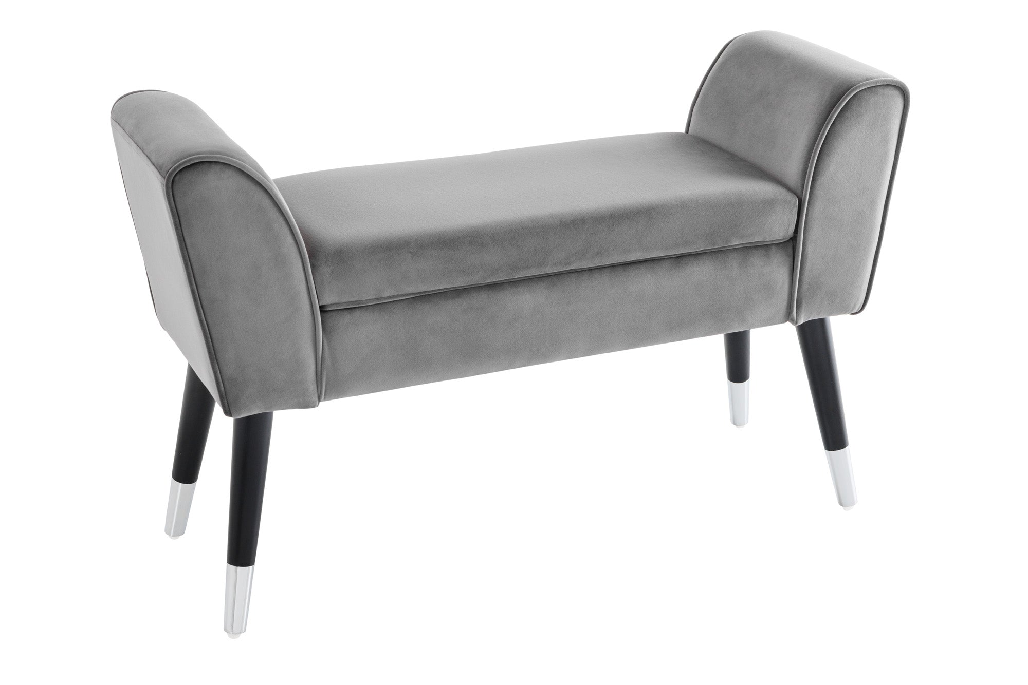 Ławka SCARLETT 90 cm – welur grey 43278 Ławka SCARLETT 90 cm – welur grey 43278