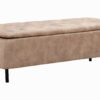 Ławka skrzynia CHEST EN VOGUE 120 cm – welur beige 47656