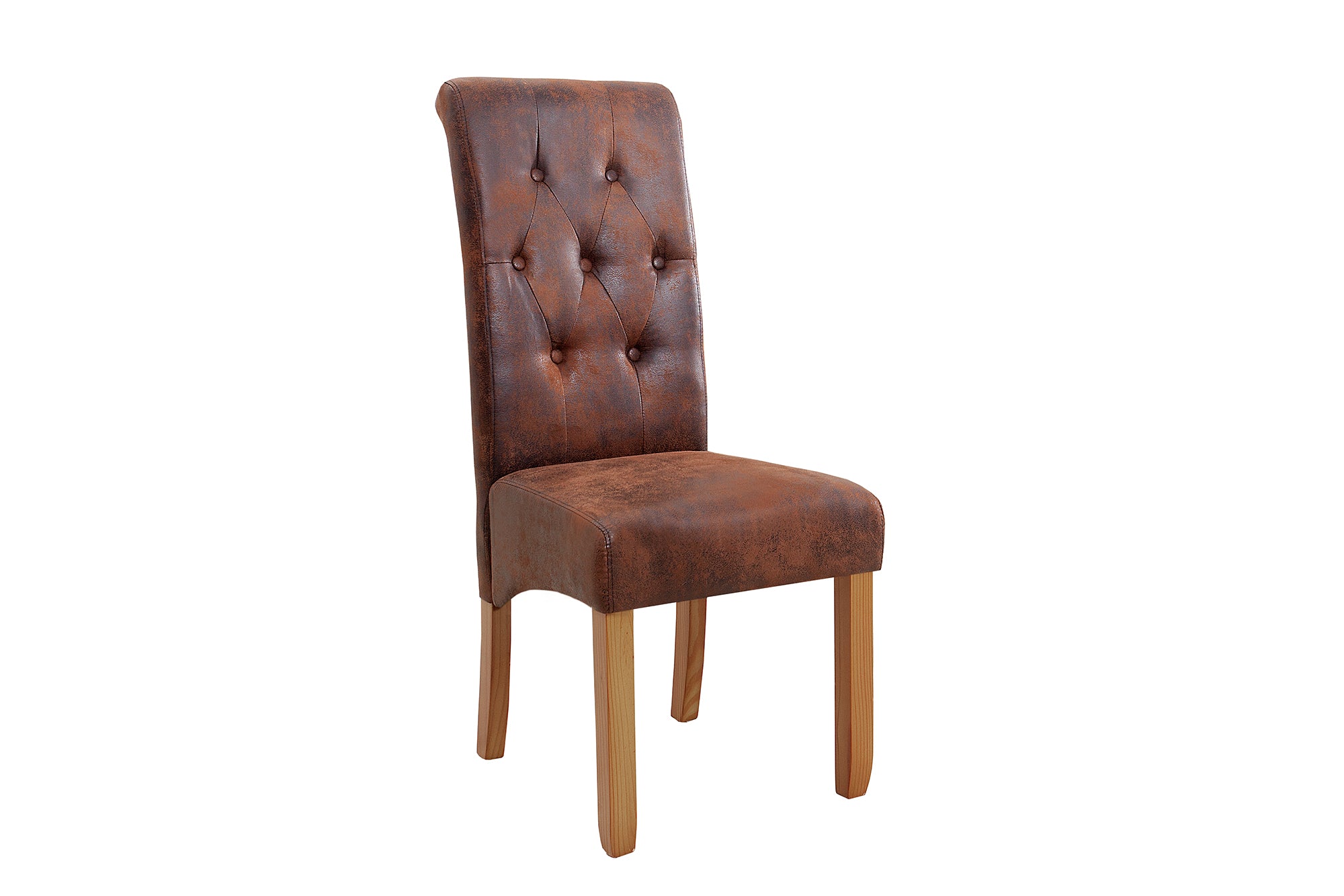 Krzesło CASA z wałkiem pod szyję – mikrofibra whisky brown 37292 Krzesło CASA z wałkiem pod szyję – mikrofibra whisky brown 37292