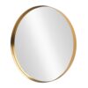 Lustro ścienne PORTRAIT 60 cm – okrągłe lustro w złotej aluminiowej ramie 48239