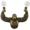 Kinkiet KING APE 50 cm – ręcznie wykonany, złoty 48031