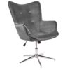 Siedzisko obrotowe LOUNGER 100–110 cm – welur grey 39511