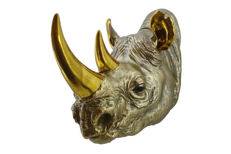 Dekoracja ścienna RHINO 40 cm – głowa nosorożca 48019