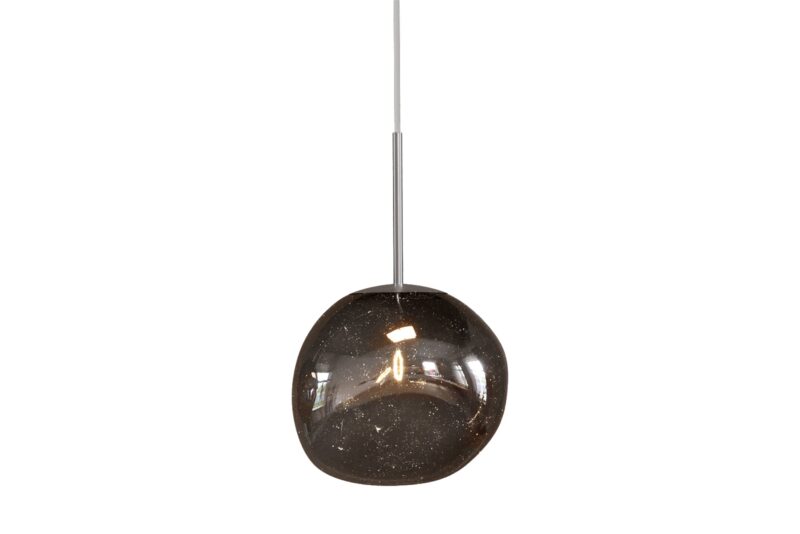 Lampa wisząca LIQUID DIAMOND 20 cm – szklany klosz, przydymiona optyka smoke 46016