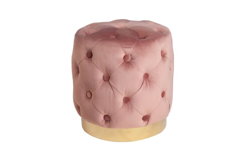Pufa MODERN BAROCK 35 cm – welur dusky pink 40733