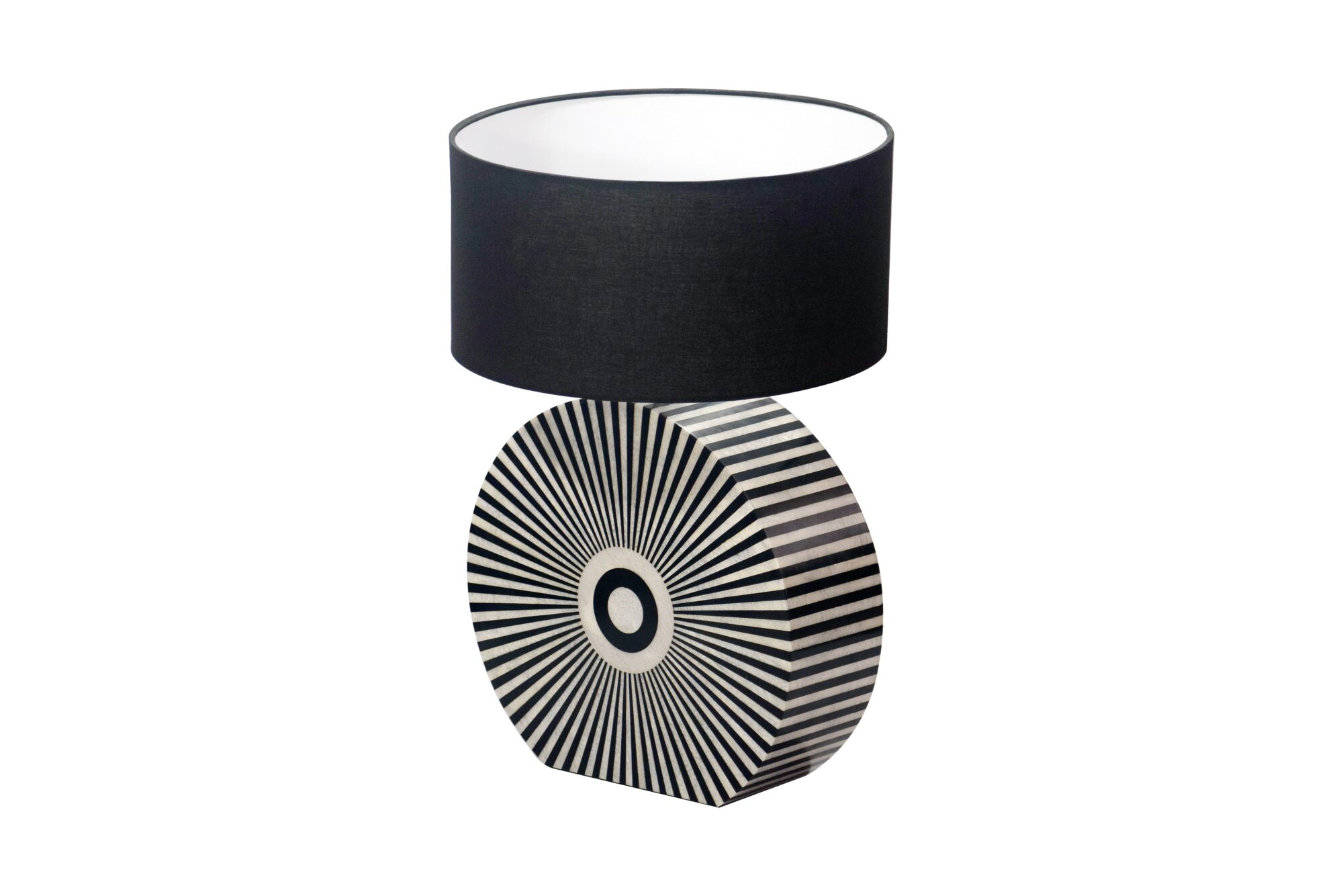 Lampa stołowa HARMONY NATURE 65 cm – czarno-biała 48097