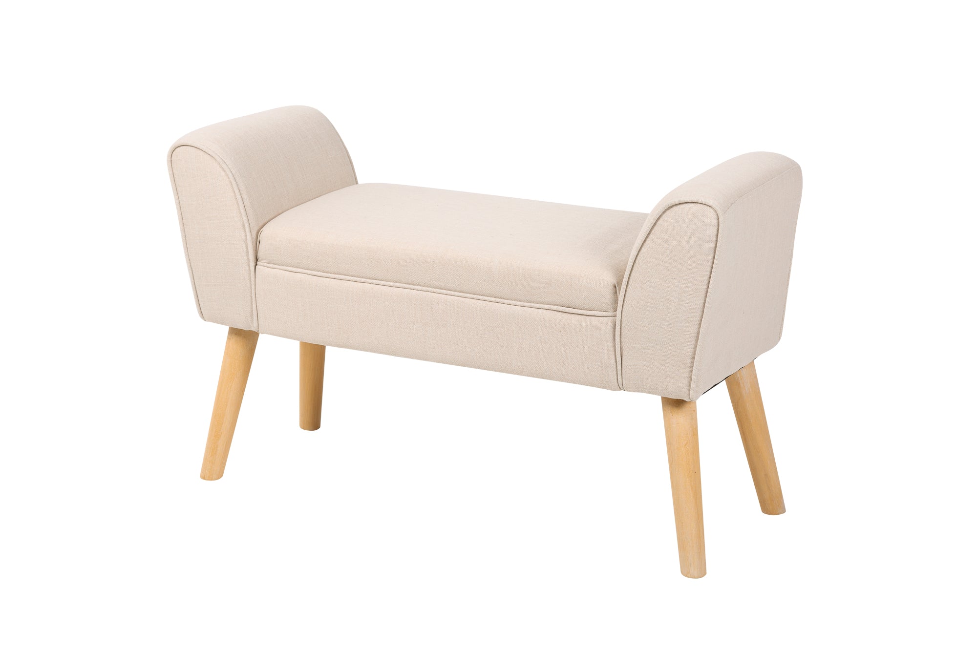Ławka SCARLETT 90 cm – tkanina strukturalna beige 40407 Ławka SCARLETT 90 cm – tkanina strukturalna beige 40407