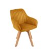 Krzesło obrotowe LIVORNO 180° – welur mustard yellow 41310
