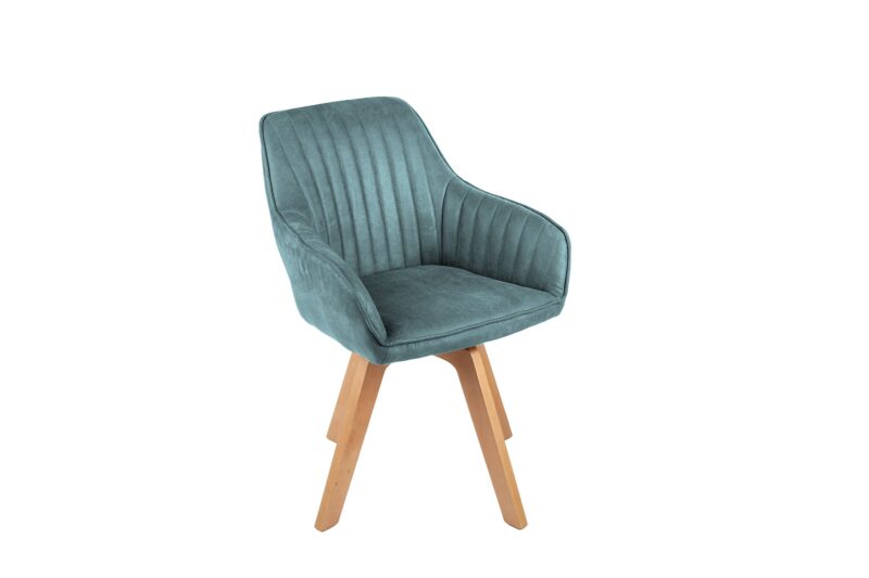 Krzesło obrotowe LIVORNO 180° – welur teal 41312