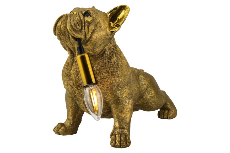Lampa stołowa BULLDOG 35 cm – złota 48006