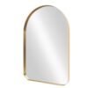Lustro ścienne ARCA 90 cm – aluminiowa rama w kolorze złotym 48235