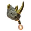 Kinkiet RHINO 40 cm – ręcznie wykonany, złoty 48004