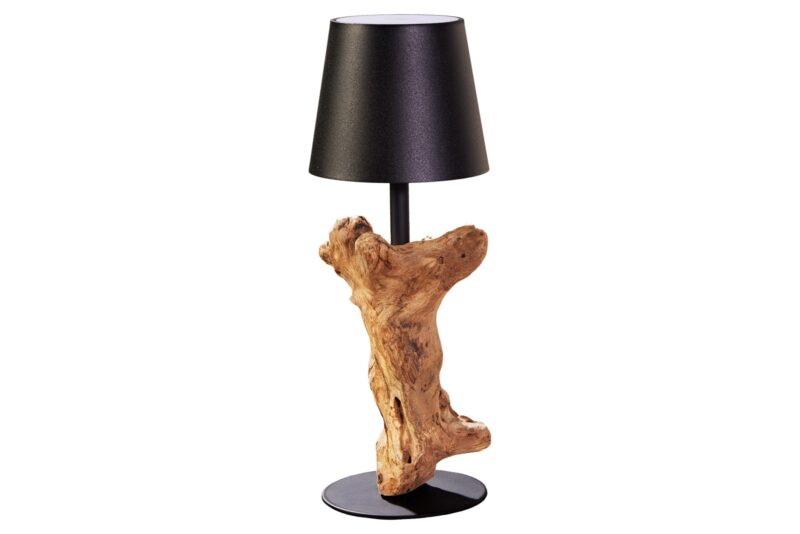 LED lampa stołowa HYPNOTIC TO GO 30 cm – czarna i naturalna, Touch Dimmer 44098