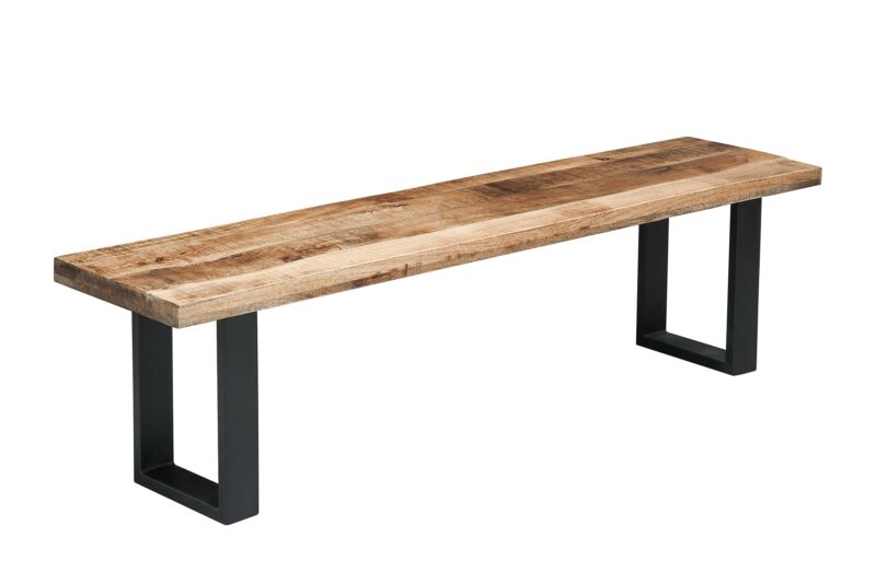 Ławka IRON CRAFT 170 cm – drewno mango natural 38666