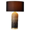 Lampa stołowa ZEA 60 cm – naturalny brąz i złoto 46651