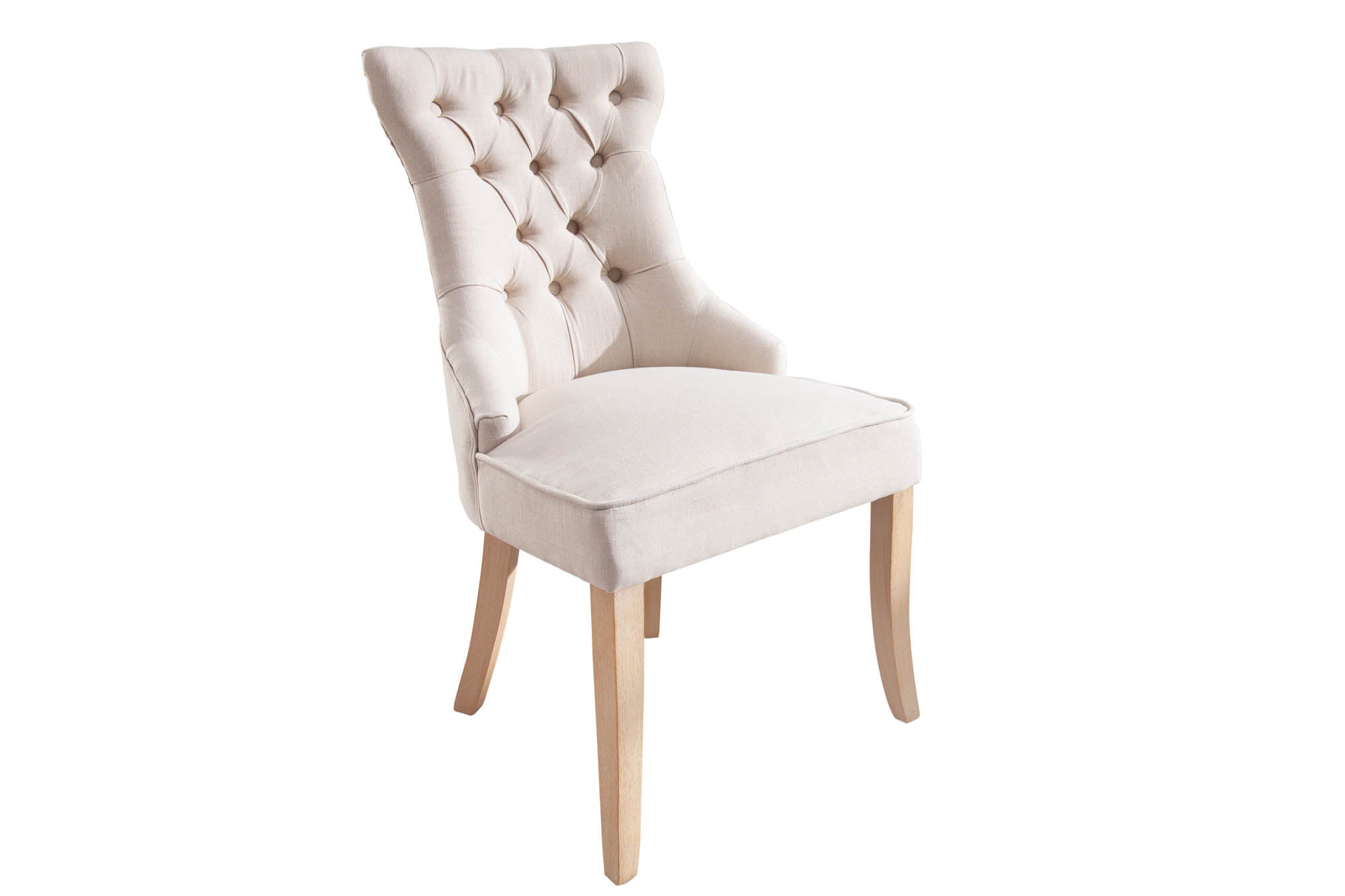 Krzesło CASTLE z ozdobnym uchwytem – tkanina linen beige 40467 Krzesło CASTLE z ozdobnym uchwytem – tkanina linen beige 40467