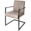 Krzesło wspornikowe BIG ASTON – mikrofibra taupe 39055