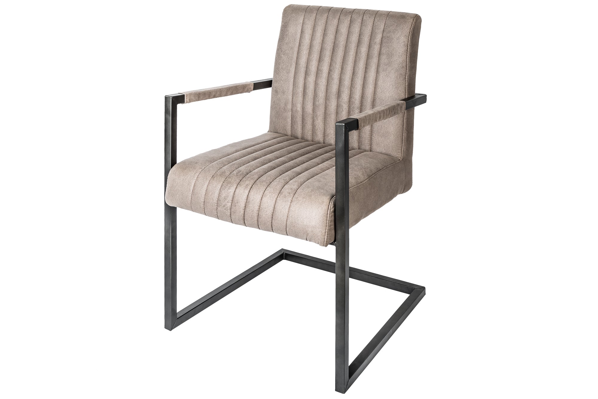Krzesło wspornikowe BIG ASTON – mikrofibra taupe 39055 Krzesło wspornikowe BIG ASTON – mikrofibra taupe 39055