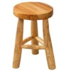 Stołek BALI 45 cm – naturalne drewno tekowe 41925