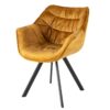 Krzesło THE DUTCH COMFORT – welur mustard yellow 44276