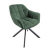 Krzesło obrotowe PAPILLON 180° – tkanina strukturalna dark green 41591
