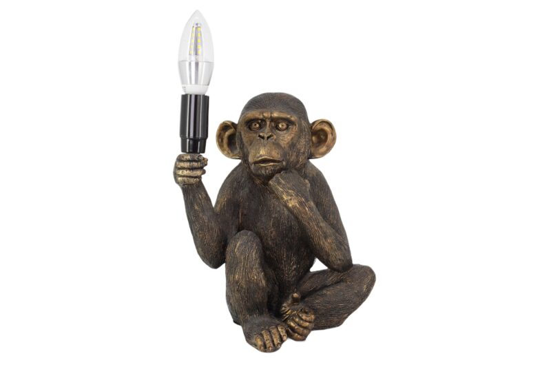 Lampa stołowa SCHIMPANZEE 25 cm – czarna 48052