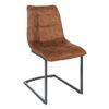 Krzesło wspornikowe MIAMI – mikrofibra brown 39855