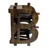 Regał na wino BITCOIN 70 cm – naturalne drewno sosnowe 48136