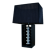 Lampa stołowa GRACIA 55 cm – czarno-srebrna 70022