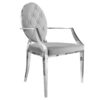Krzesło MODERN BAROCK – welur noble grey 38343