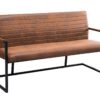 Ławka LOFT 160 cm z podłokietnikami – mikrofibra vintage brown 38198
