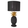 Lampa stołowa PINEAPPLE 50 cm – czarno-złota 48047