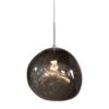 Lampa wisząca LIQUID DIAMOND 35 cm – szklany klosz, przydymiona optyka smoke 46019