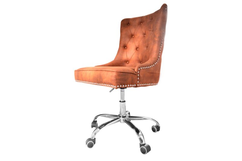 Krzesło biurowe VICTORIAN – mikrofibra light brown 40166