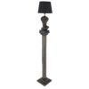 Lampa podłogowa DAVID 120 cm – czarna rzeźba 48061