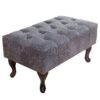 Podnóżek CHESTERFIELD antique look – mikrofibra grey 37474