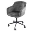 Krzesło biurowe EUPHORIA – welur dark grey 40865