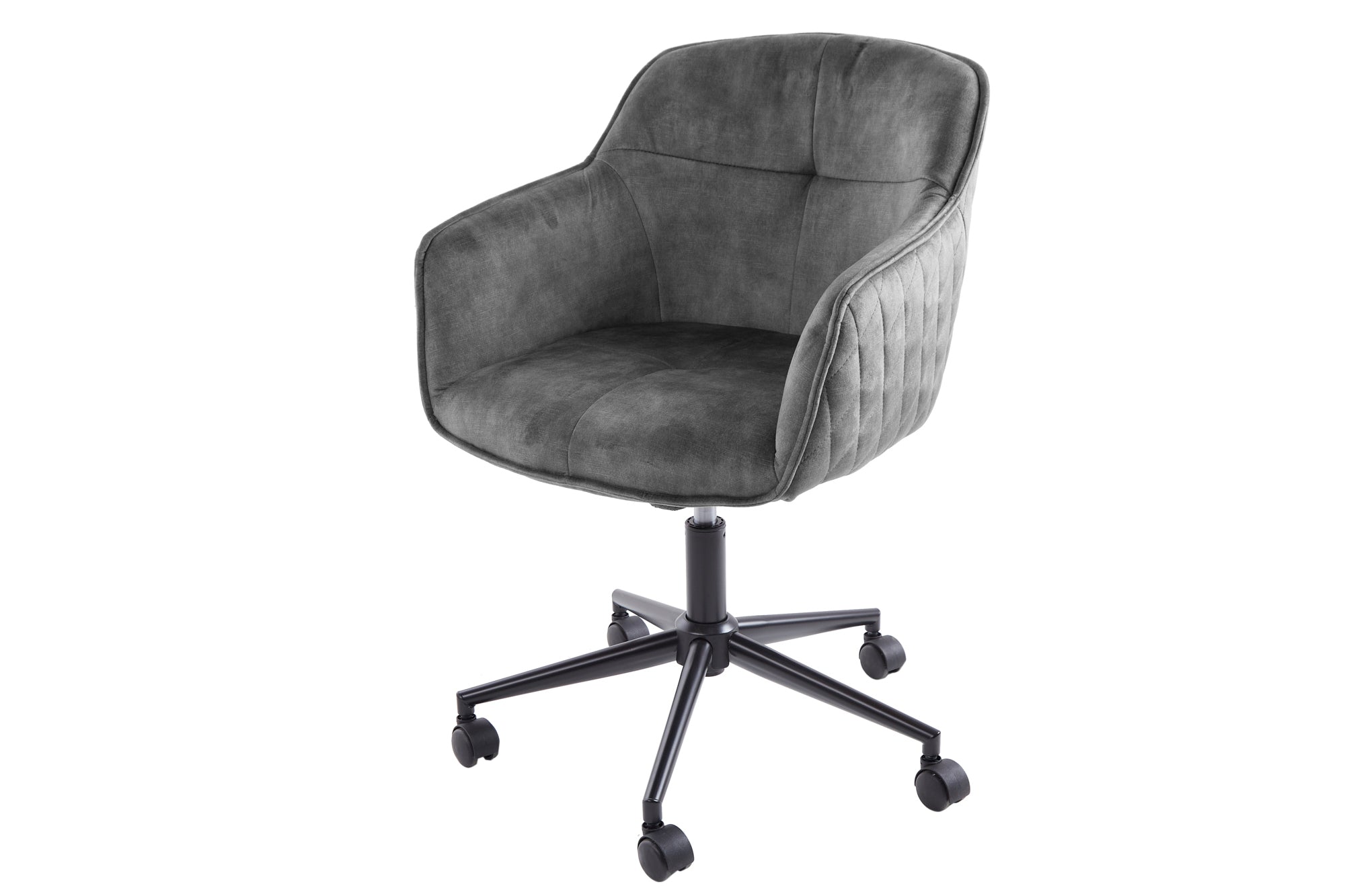 Krzesło biurowe EUPHORIA – welur dark grey 40865 Krzesło biurowe EUPHORIA – welur dark grey 40865