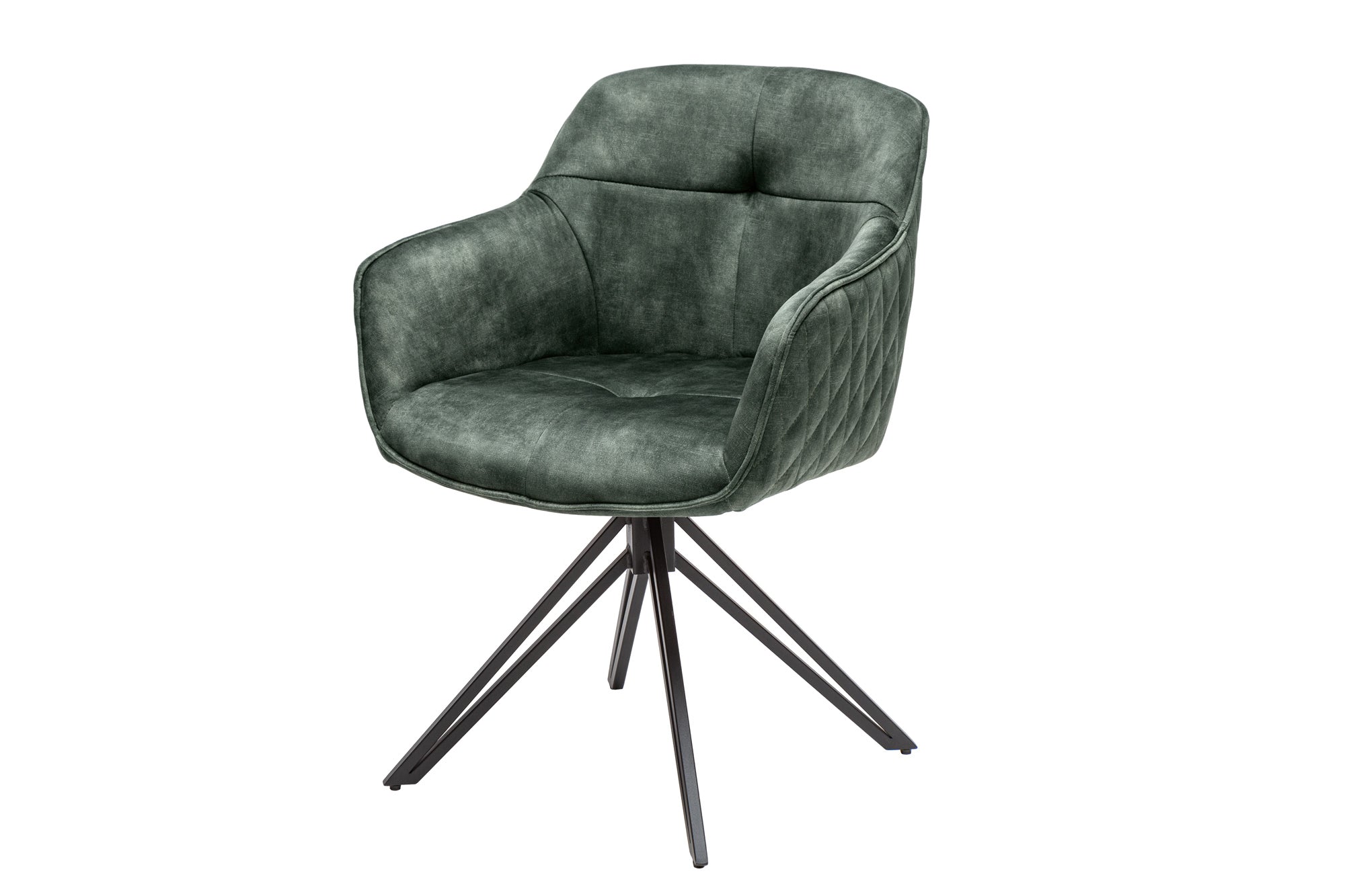 Krzesło obrotowe EUPHORIA 180° z podłokietnikami – welur dark green 40261 Krzesło obrotowe EUPHORIA 180° z podłokietnikami – welur dark green 40261